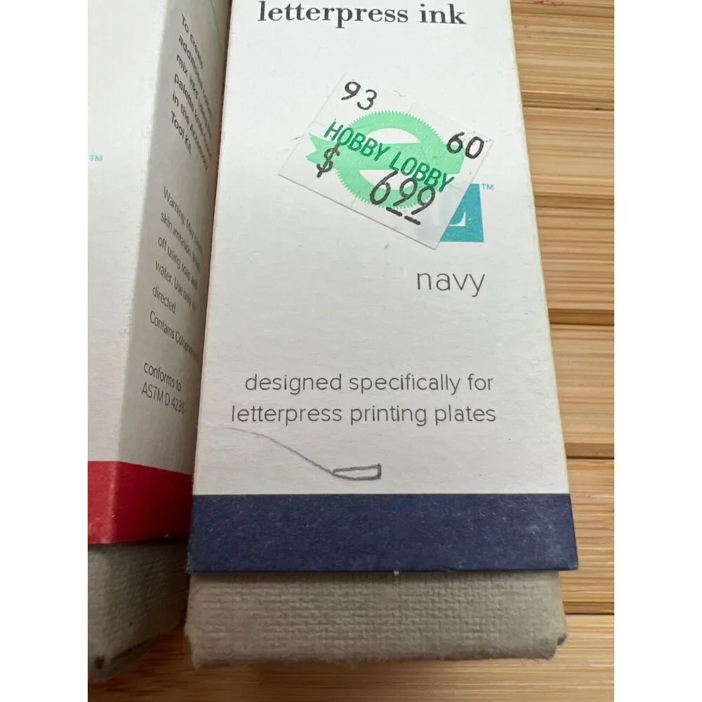 NIB Bundle of Letter Press Ink & Letter Press Plates Formal Invite Paper Crafts
